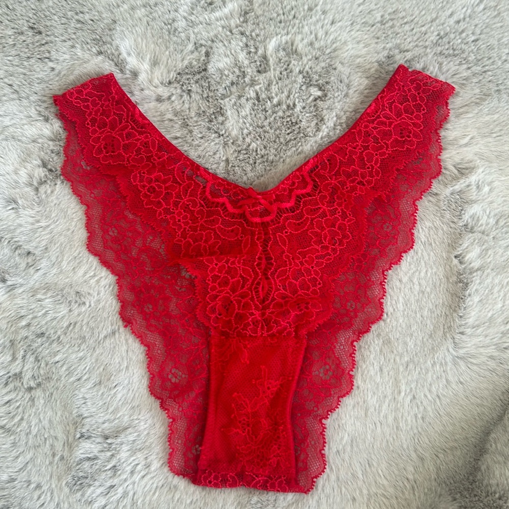 Victoria's Secret Red Lace Panties